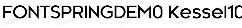 FONTSPRINGDEM0 Kessel105TextBold字体转换